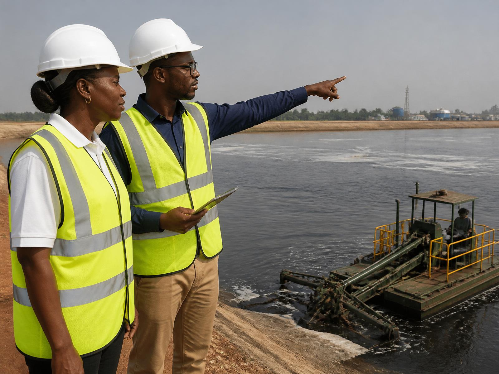 Cleaning of Industrial Oxidation Pond & Lagoon